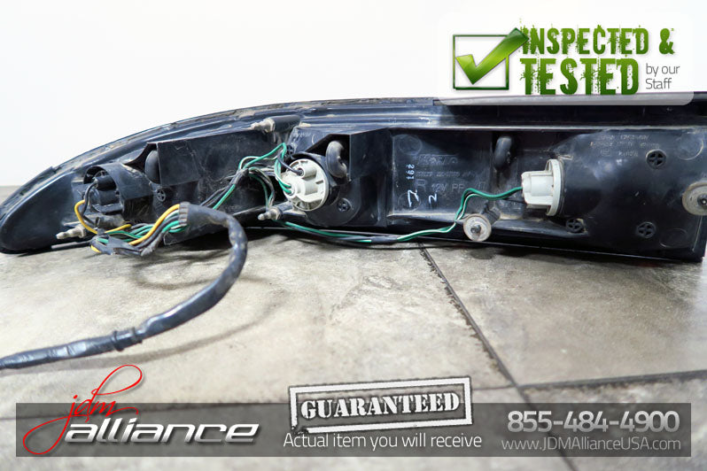 JDM 91-99 Mitsubishi 3000GT GTO VR4 OEM Rear Tail Lights Lamps & Center Garnish - JDM Alliance LLC