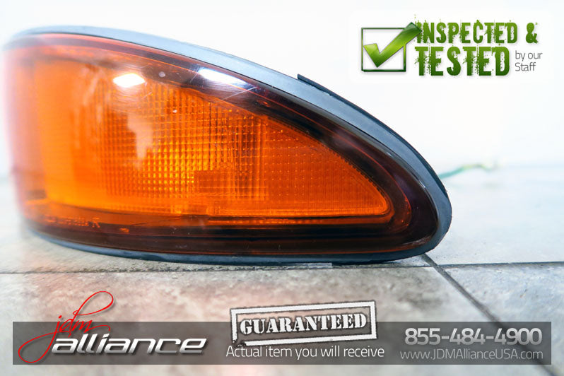 JDM 91-99 Mitsubishi 3000GT GTO VR4 OEM Rear Tail Lights Lamps & Center Garnish - JDM Alliance LLC