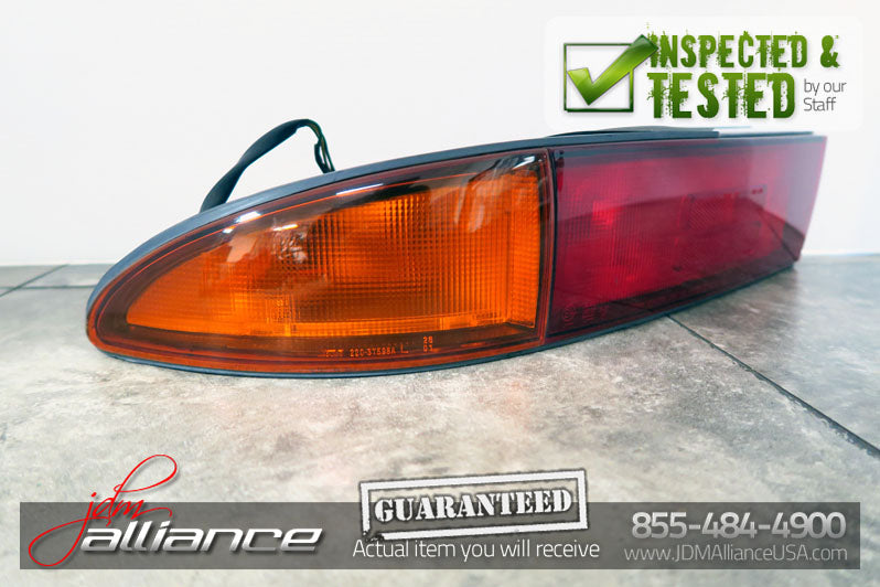 JDM 91-99 Mitsubishi 3000GT GTO VR4 OEM Rear Tail Lights Lamps & Center Garnish - JDM Alliance LLC