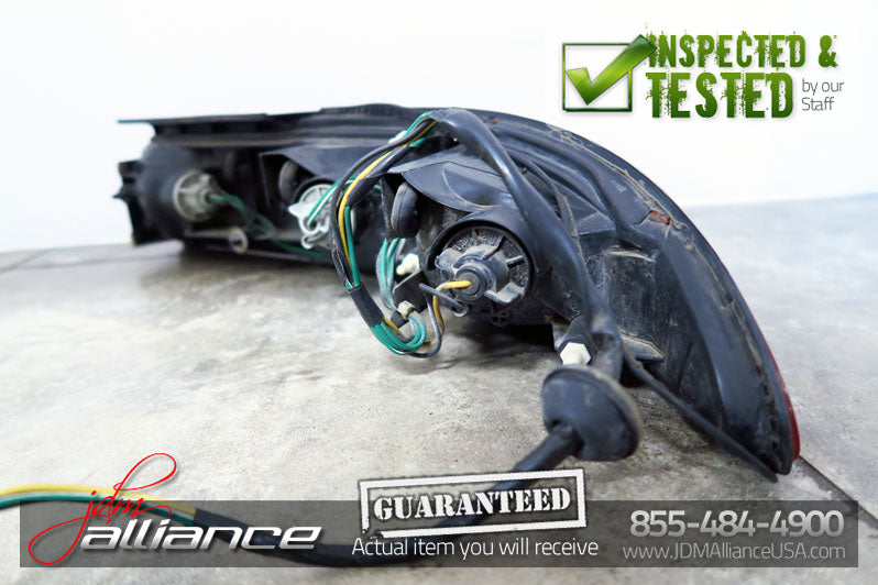 JDM 91-99 Mitsubishi 3000GT GTO VR4 OEM Rear Tail Lights Lamps & Center Garnish - JDM Alliance LLC