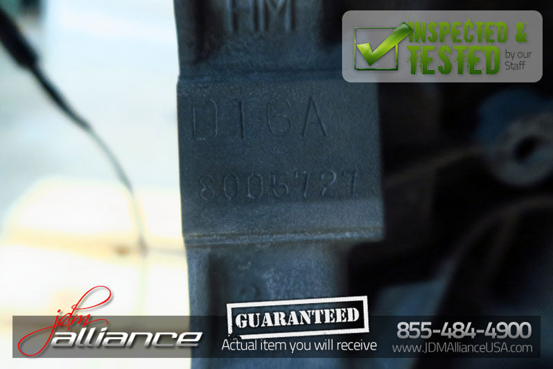 JDM 96-00 Honda Civic D16A 1.6L SOHC obd2 Engine D16Y7 - JDM Alliance LLC