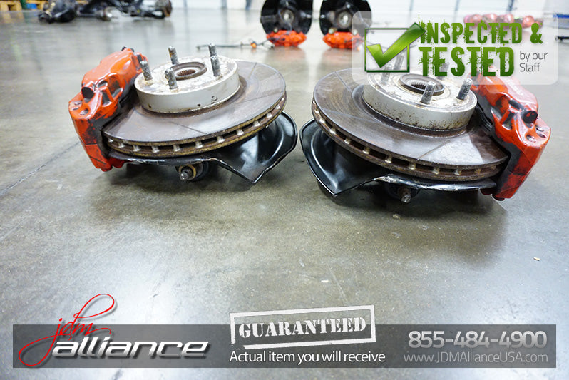 JDM 02-06 DC5 Brembo Front Brake Hubs Rotors Calipers Spindles ITR Acura RSX