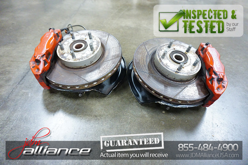 JDM 02-06 DC5 Brembo Front Brake Hubs Rotors Calipers Spindles ITR Acura RSX