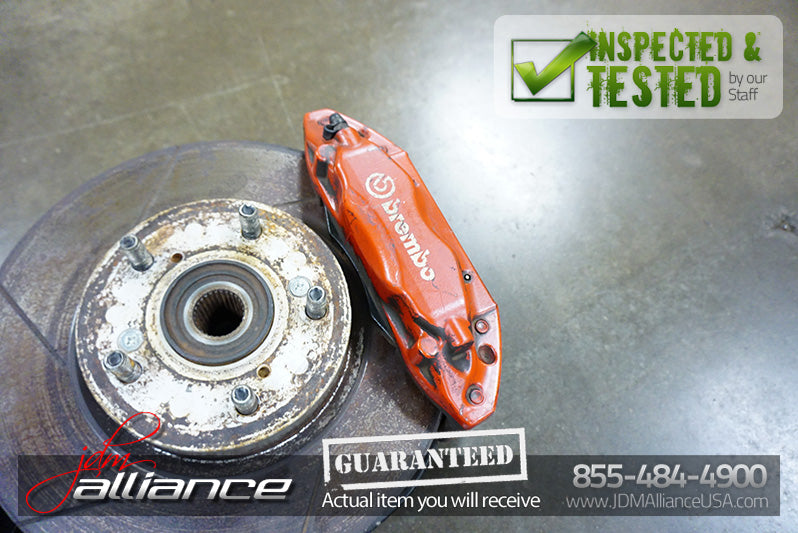 JDM 02-06 DC5 Brembo Front Brake Hubs Rotors Calipers Spindles ITR Acura RSX