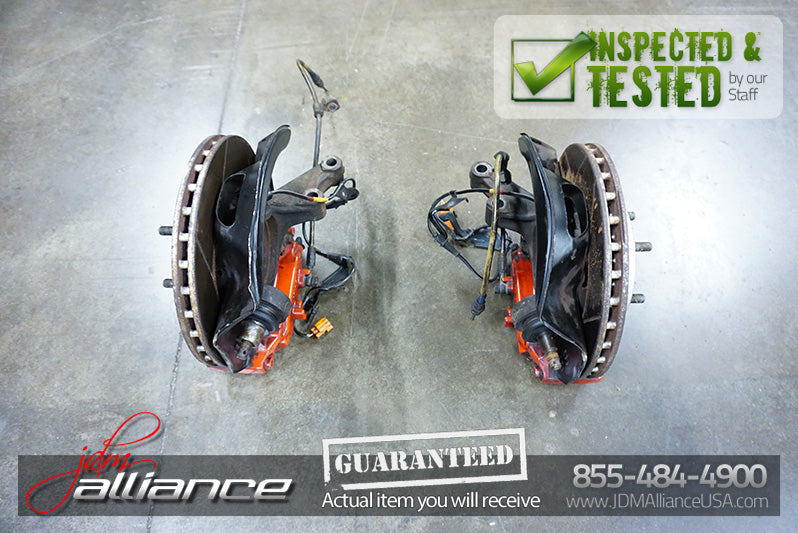 JDM 02-06 DC5 Brembo Front Brake Hubs Rotors Calipers Spindles ITR Acura RSX