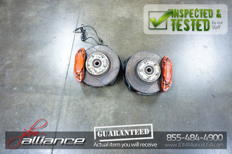 JDM 02-06 DC5 Brembo Front Brake Hubs Rotors Calipers Spindles ITR Acura RSX