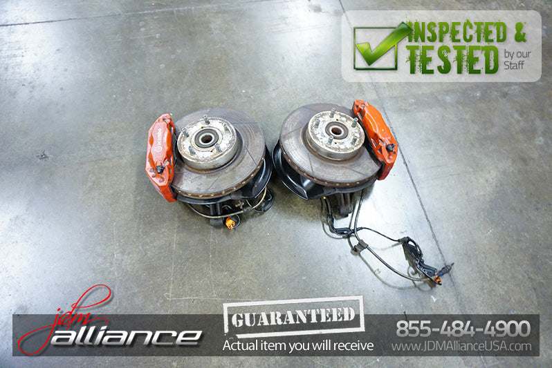 JDM 02-06 DC5 Brembo Front Brake Hubs Rotors Calipers Spindles ITR Acura RSX
