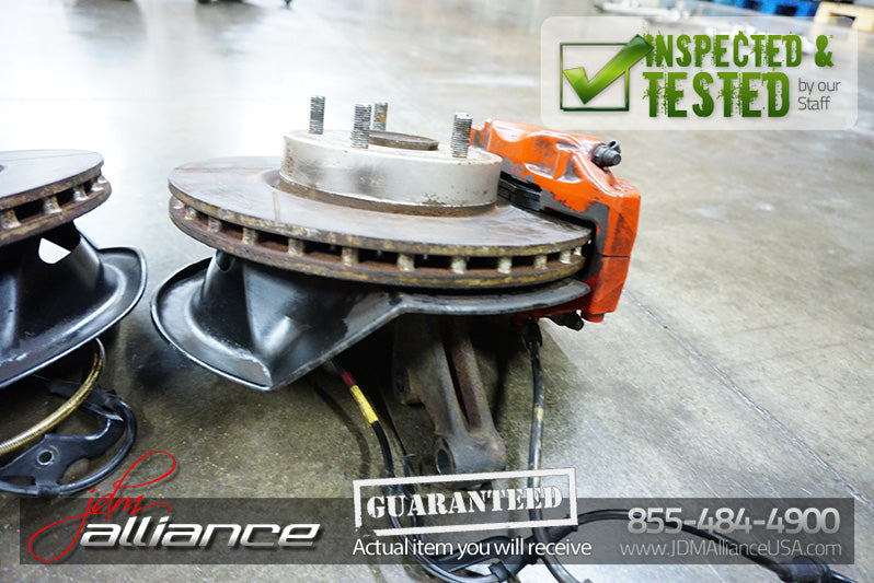 JDM 02-06 DC5 Brembo Front Brake Hubs Rotors Calipers Spindles ITR Acura RSX