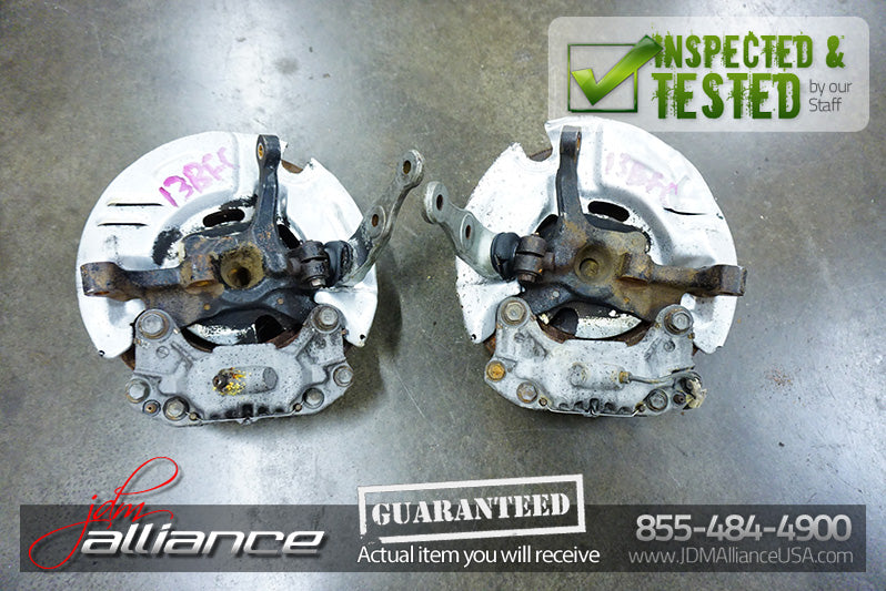 JDM 87-92 Mazda RX7 FC3S OEM Front Hub Rotor Assembly Brakes Spindles OEM