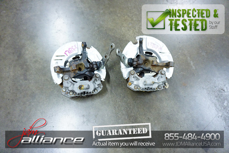 JDM 87-92 Mazda RX7 FC3S OEM Front Hub Rotor Assembly Brakes Spindles OEM