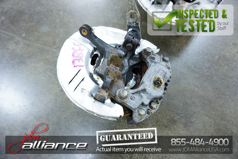 JDM 87-92 Mazda RX7 FC3S OEM Front Hub Rotor Assembly Brakes Spindles OEM