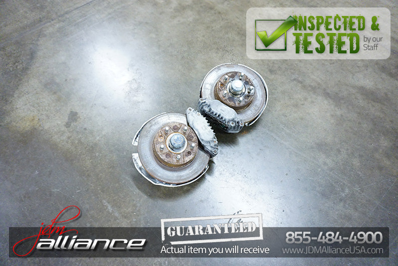 JDM 87-92 Mazda RX7 FC3S OEM Front Hub Rotor Assembly Brakes Spindles OEM