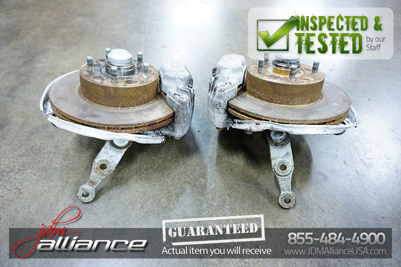 JDM 87-92 Mazda RX7 FC3S OEM Front Hub Rotor Assembly Brakes Spindles OEM