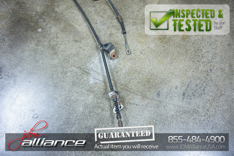 JDM 02-06 DC5 Rear E-Brake Cables Pair OEM ITR Acura RSX