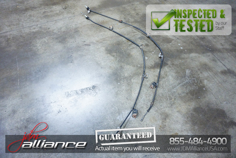 JDM 02-06 DC5 Rear E-Brake Cables Pair OEM ITR Acura RSX