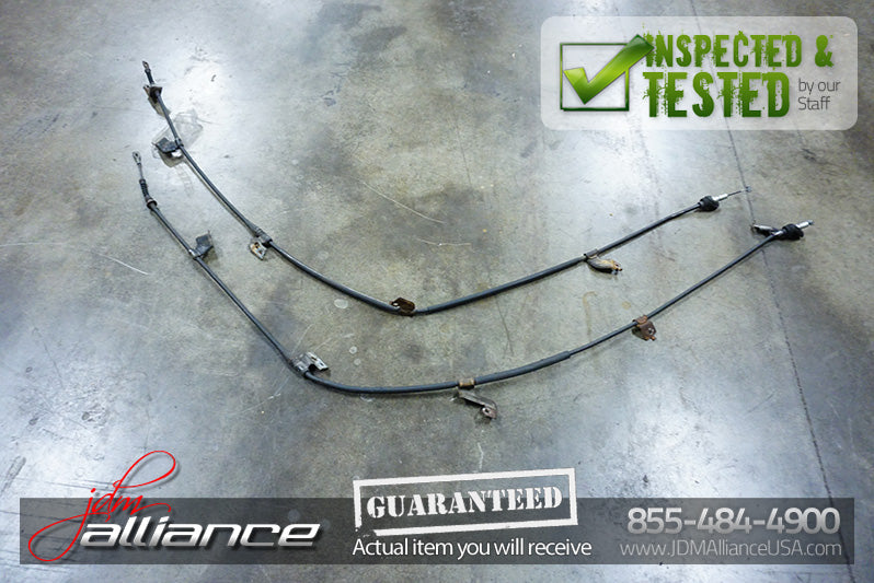 JDM 02-06 DC5 Rear E-Brake Cables Pair OEM ITR Acura RSX