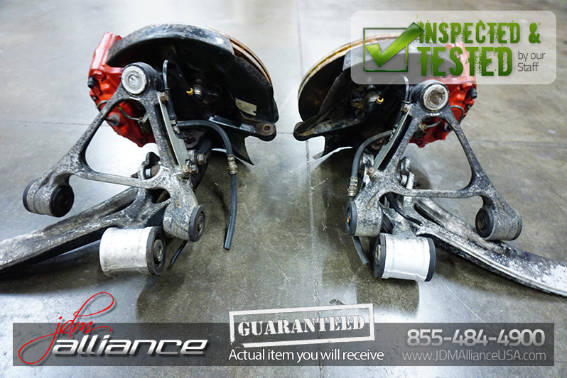 JDM 93-02 Mazda RX7 FD OEM Front Hub Rotor Assembly Brakes Spindles Control Arms