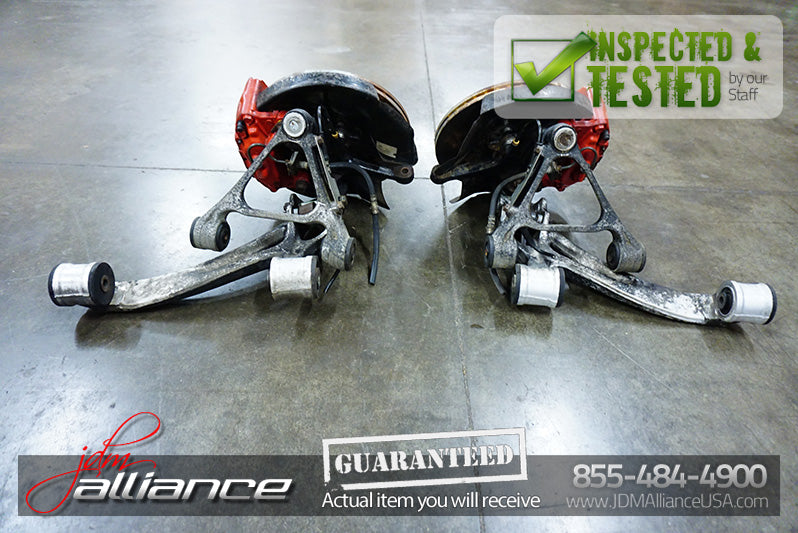 JDM 93-02 Mazda RX7 FD OEM Front Hub Rotor Assembly Brakes Spindles Control Arms