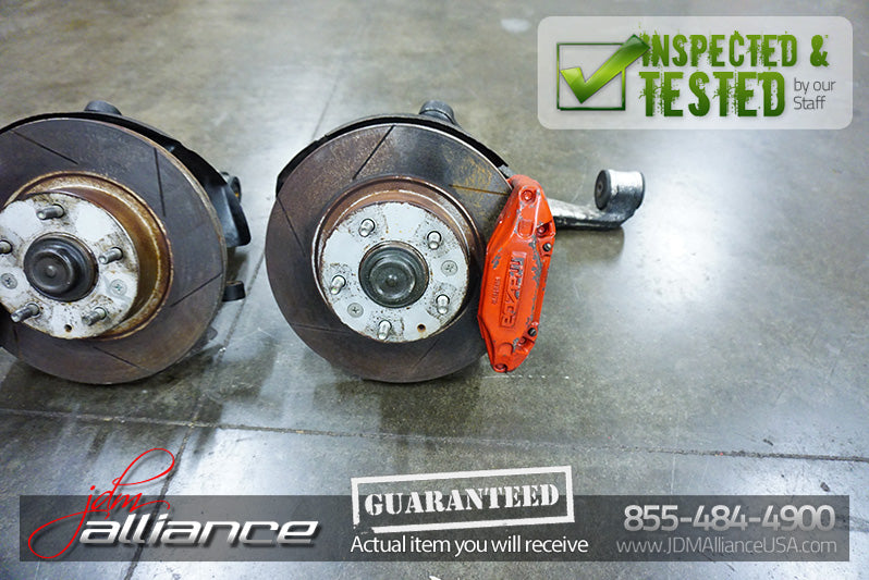 JDM 93-02 Mazda RX7 FD OEM Front Hub Rotor Assembly Brakes Spindles Control Arms