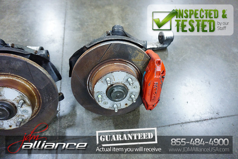 JDM 93-02 Mazda RX7 FD OEM Front Hub Rotor Assembly Brakes Spindles Control Arms