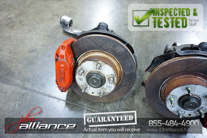JDM 93-02 Mazda RX7 FD OEM Front Hub Rotor Assembly Brakes Spindles Control Arms