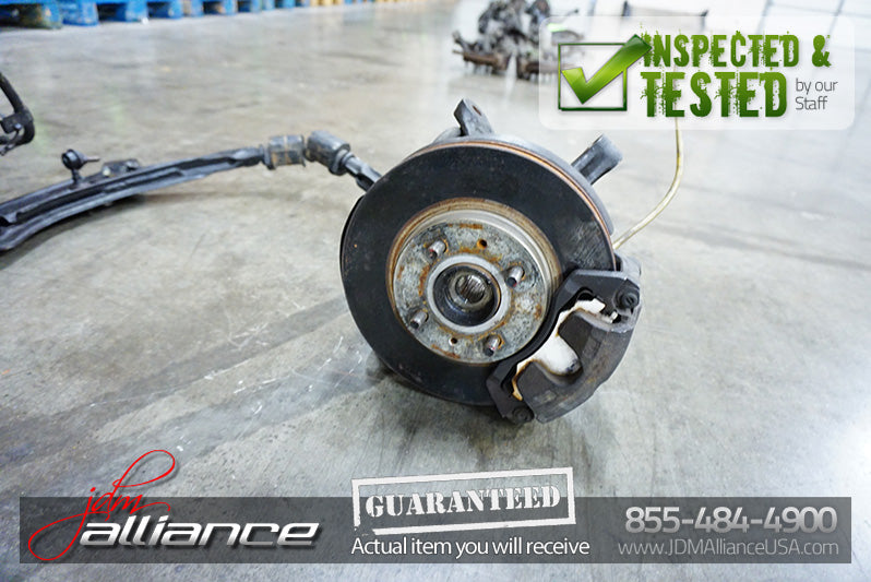 JDM 96-00 Honda Civic Front Brake Hubs Rotors Calipers Spindles 4x100 Integra