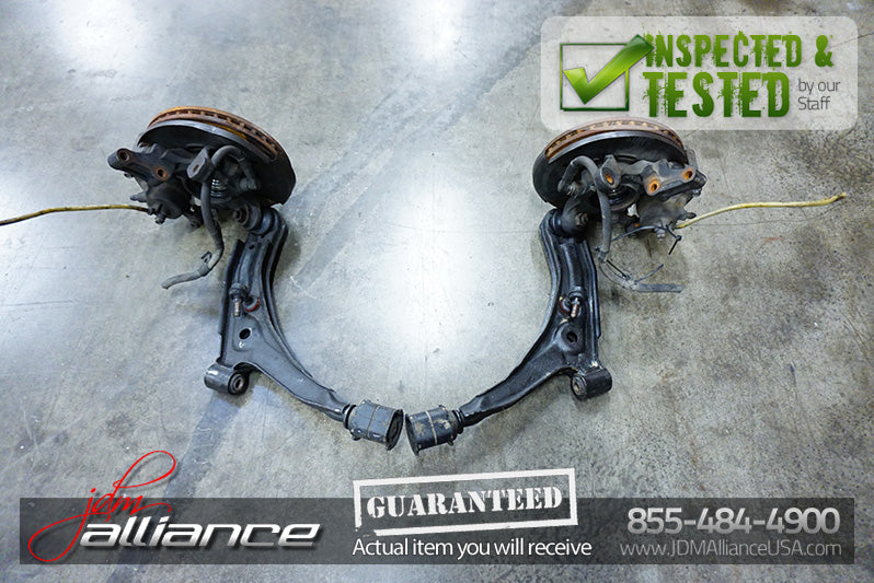 JDM 96-00 Honda Civic Front Brake Hubs Rotors Calipers Spindles 4x100 Integra