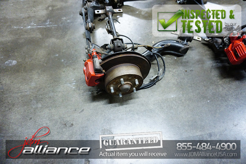 JDM 02-06 DC5 Rear Brake Hubs Rotor Trailing Arms Calipers ITR Acura RSX