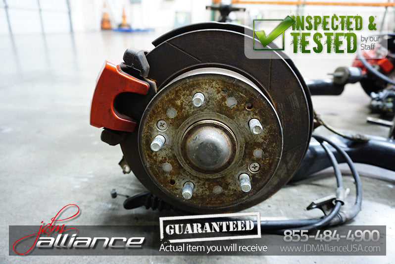 JDM 02-06 DC5 Rear Brake Hubs Rotor Trailing Arms Calipers ITR Acura RSX