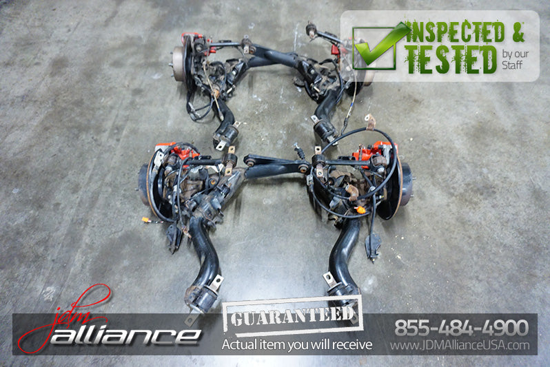 JDM 02-06 DC5 Rear Brake Hubs Rotor Trailing Arms Calipers ITR Acura RSX