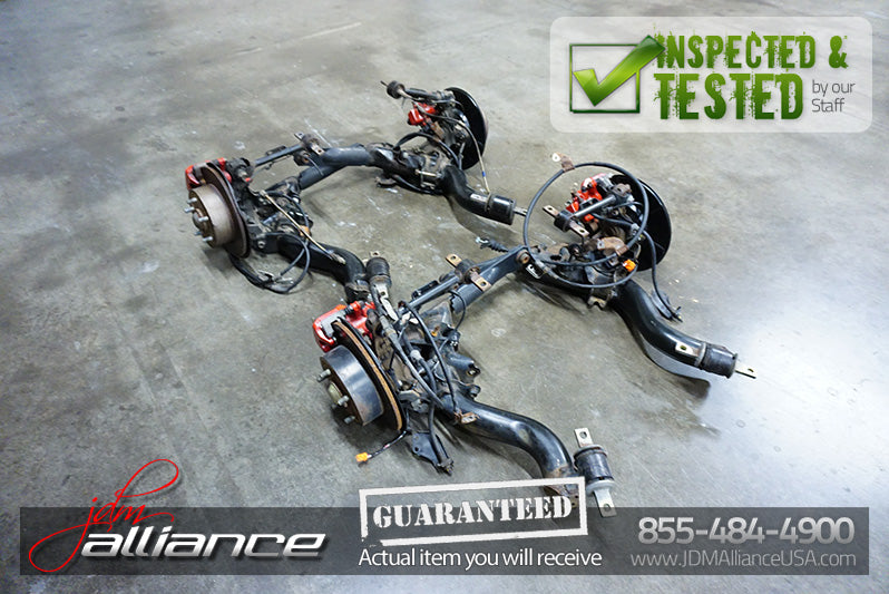 JDM 02-06 DC5 Rear Brake Hubs Rotor Trailing Arms Calipers ITR Acura RSX