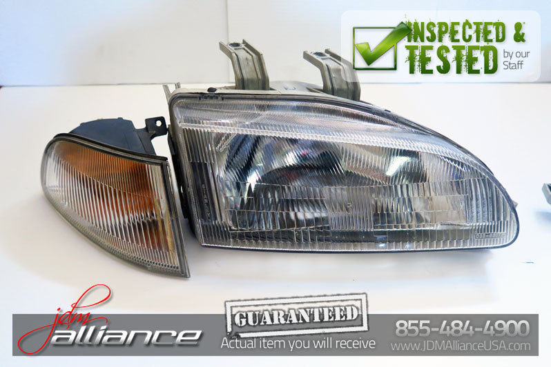 JDM 92-95 Honda Civic EG6 SiR OEM Headlights EG STANLEY - JDM Alliance LLC