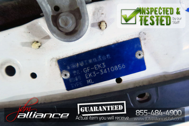 JDM 99-00 Honda Civic EK3 Front Nose Cut Bumper Headlights EK9 EK4 SiR - JDM Alliance LLC