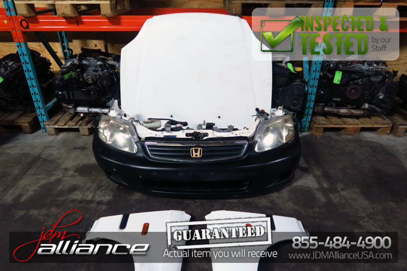 JDM 99-00 Honda Civic EK3 Front Nose Cut Bumper Headlights EK9 EK4 SiR - JDM Alliance LLC