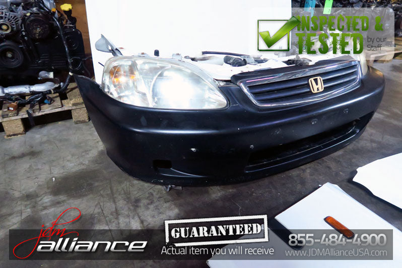 JDM 99-00 Honda Civic EK3 Front Nose Cut Bumper Headlights EK9 EK4 SiR - JDM Alliance LLC