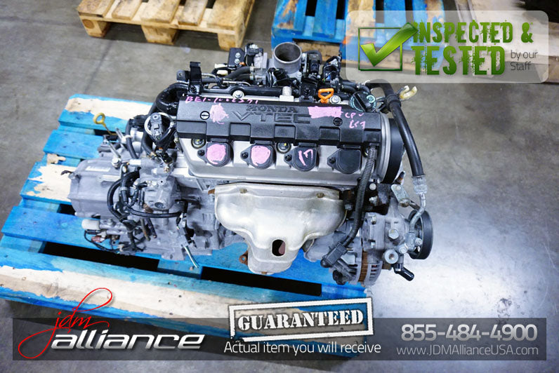 JDM 01-05 Honda Civic EX D17A 1.7L SOHC VTEC Engine ONLY D17A2 - JDM Alliance LLC