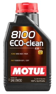 Motul 1L Synthetic Engine Oil 8100 Eco-Clean 0W30 12X1L - C2/API SM/ST.JLR 03.5007 - 1L - view 2