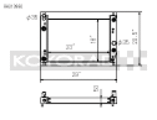 Koyo 05-13 Chevrolet Corvette C6 Racing Radiator - view 1