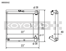 Koyo 86-88 Mazda RX-7 FC NA/Turbo (MT) Radiator - view 1