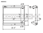 Koyo 89-92 Mazda RX-7 1.3L Late FC Chassis Turbo & Non Turbo Radiator
