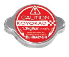 Koyo Type A Aluminum Radiator Cap - Red, 1.3 Bar