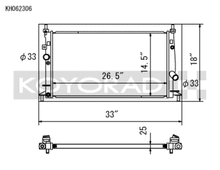 Koyo 10-14 Mazda Mazda3/Mazdaspeed3 2.3L/2.5L I4 Radiator - view 1
