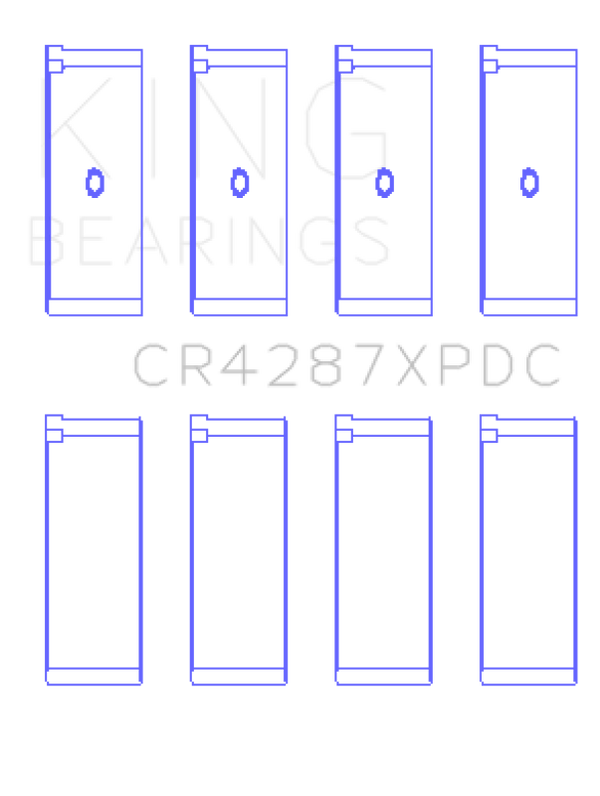 King Performance Coated Rod Bearing Set - Honda B18C1 / B18C5 (Predoweled for Alum Rods)