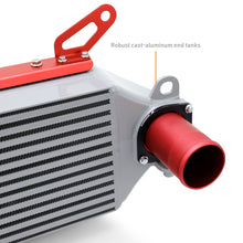 Mishimoto 2023+ Toyota GR Corolla Intercooler & Pipe Kit - Silver Cooler - Red Pipes - view 2