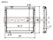Koyo 95-04 Toyota Tacoma V6 4x4 Manual Radiator - view 1