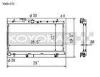Koyo 03-07 Subaru Impreza WRX/STI (MT / w/ Filler Neck) Radiator