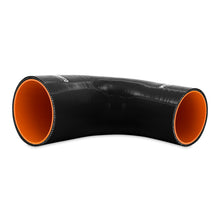 Mishimoto Silicone Reducer Coupler 90 Degree 3.5in to 4in - Black - view 3