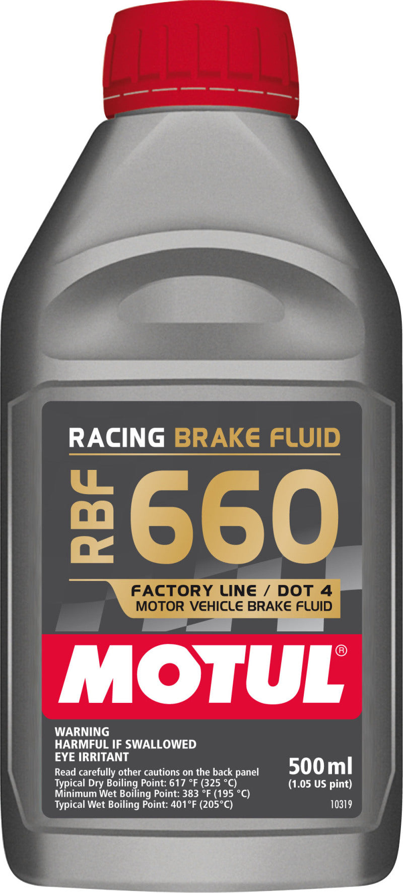 Motul RBF 660 Racing Brake Fluid DOT 4 — Case of 12 × 500ml