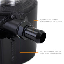 Mishimoto Universal Aluminum Coolant Expansion Tank - MWBK - view 3