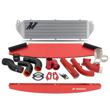 Mishimoto 2023+ Toyota GR Corolla Intercooler & Pipe Kit - Silver Cooler - Red Pipes - view 1